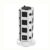 RXXCMD Vertical Power Strip Multiple Surge Protector Extension Socket Individually Switched Pluging Outlet Charging Station 2m Cable(4 Layer)