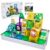 RYPTARK Mini Magnetic Tiles Travel Set, 81PCS Magic World Magnetic Building Blocks with Case Travel Toys for Kids Ages 3-8 Years Old Girls and Boys STEM Sensory Gifts for Toddlers