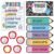 Sabary 17 Pcs School Push Light and Voice Level Poster Sticker Composition Notebook Classroom Decor Button Lights Noise Level Monitor Rules Sign Battery Operated for Classroom Teachers Back to School
