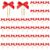 Sabary 50 Pcs Bow Paper Clips, Large Metal Binder Clip, Red, Gold