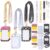 Sabary 6 Packs Teacher Scrunchie Lanyards with ID Holder Back to School Scrunchie Lanyard Breakaway Teacher Lanyards Wristlet Keychain Key Rings Set for Back to School Supplies
