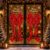 Sabary 6 Pcs Large Christmas Red Bow Window and Snowflake Letter Clings