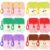 Sacubee 12 Pcs Hand Sanitizer Spray Travel Size with Keychain 1.2oz/35ml Hydrating Pocket Hand Sanitizer Multi Flavor Apple Peach Vanilla Lavender Coconut Watermelon for Keychain Purse Travel