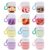 Sacubee 6 Pcs Hand Sanitizer Spray Hydrating Hand Sanitizer Spray with Keychain Multi-flavor Strawberry Watermelon Vanilla Lavender Peach Apple No-rinse Moisturizing Quick Dry for Travel Daily Use