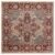 SAFAVIEH Kashan Collection Area Rug – 5’1″ Square, Ivory & Red, Non-Shedding & Easy to Clean, Ideal for Living Room, Bedroom, Dining Space (KSN305K)