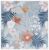 SAFAVIEH Washable Rug Outdoor Cabana Collection – 10′ Square, Aqua & Rust, Non-Shedding & Easy to Clean, Ideal for Patio, Backyard, Mudroom (CBN454J)