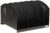 Safco 3155BL Steel Desk Organizer Rack with 6 Vertical Sections, Black
