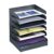 Safco Desk Organizer, 6 Shelves, Office and Classroom Mailbox, Mail Sorter, Commercial Grade Steel, Black