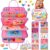 SaFeli Toddler Busy Board, Montessori Toys for Toddler Girl Birthday Gifts, Learning Toys Sensory Busy Book Toys for Toddlers, Travel Educational Book for Airplane Car | Birthday Gift for Girls, Pink