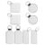 SAFIGLE 8pcs Leather Sublimation Blank Key Chain for DIY Craft Projects