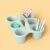 Sage Green 6 Cup Plastic Caddy Portable Multi Compartment Organizer For Classroom Teacher Supplies Art Craft Pens Markers Crayons Students Countertop Table Space Saving Storage Holder Container