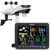 Sainlogic 12-in-1 Weather Stations Wireless Indoor Outdoor, Weather Station with Rain Gauge, Wind Speed/Direction, Outdoor Dew Point, Air Pressure, Barometer,Temperature/Humidity (No WiFi)