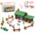 SainSmart Jr. Wooden Logs Set with Container – Classic Building Logs Ages 3+ – Best Retro Building Gift Set for Boys – Creative Construction Engineering Educational Gifts
