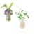 Saiwithend Wall Hanging Mushroom Vase, Small Glass Planter Terrarium