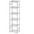 Sakugi 6-Tier Metal Storage Shelves – Space-Saving Shelf Organizer for Small Spaces, Compact Shelving Unit with Adjustable Feet for Kitchen, Garage, Laundry Room (17.7″ x 12.5″ x 68.5″, Black)