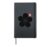 Sakura Flower Kanji Japanese Minimal Art Hardcover Journal, Black
