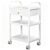 Salon Trolley Cart with Wheels, Rolling Storage Organizer 3-Tier Shelves Utility Trolley for Beauty and Barber Shop, Spa – H85cm/33.5″ Mobile Workstation