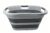 SAMMART 30L (7.9 gallon) Collapsible Plastic Laundry Basket – Foldable Pop Up Storage Container/Organizer – Portable Washing Tub – Space Saving Hamper/Basket (1, Grey/Deep Grey)