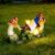 SAMPU Craft Solar-Powered Garden Gnome Statue, Mushroom LED Light, Red