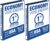 Samsill Economy 1 Inch 3 Ring Binder, Round Ring Binder, Non-Stick Customizable Cover, Dark Blue (Pack of 2)