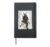 Samurai French Bulldog Dog Lover Vintage Mens Graphic Hardcover Journal, Black