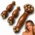 Sandalwood Hot and Cold Therapy Roller and Dual End Eye Massage Tool, Lymphatic Massager with Thermal Conductive Copper Beads for Puffy Eyes and TMJ Relief, Skincare Gifts for Women, 3Pcs Set