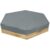 Sandbox Cover, Waterproof Hexagonal Sandbox Cover, Uv-Blocking Outdoor Sandpit Protector, Gray, 90.55×78.74×7.87 Inch