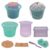 Sand Castle Science Ultimate Sandcastle Kit for Kids – Patented Open Mold System, Nesting Bucket & Scoop, Tower & Wall Molds, Mesh Bag – Beach Toys for Kids Ages 4–12