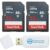 SanDisk Class 10 Memory Card 2 Pack 32GB Ultra SD Card SDSDUNR-032G-GN3IN