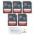 SanDisk Class 10 Memory Card 5 Pack 64GB Ultra SD Card SDSDUNR-064G-GN3IN