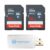 SanDisk UHS-1 Ultra Class 10 16GB Memory Card 2 Pack SDSDUNS-016G-GN3IN