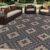 SAND MINE Waterproof Outdoor Rug 5×8 ft, Reversible Plastic Straw Area Rug, Large Floor Mat for Patio, Backyard, Deck, RV, Camping, Picnic, Beach, Balcony & Porch – Grey & Tan