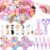 Sanixn 207 Pcs Pet Sensory Bin Fillers Dog and Cat Fine Motor Skills Pet Sensory Bin Item Pompoms Cups Tweezers Scissor Clips for Sorting Counting Fun Activities(Pet)