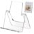 SANRUI 2 Pack Acrylic Book Display Holder 6×9 Base Stand, Clear