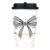 Santa Barbara Design Studio Paper To-Go Cup Set – 8-Count Disposable Coffee Cups with Lids and Sleeves, 16-Ounce, Bow