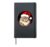 Santa Cat Hardcover Journal, Black
