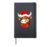 Santa Claus Bull Hardcover Journal, Black