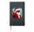 Santa Claus Christmas Hardcover Journal, Black