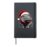 Santa Claus Hippo Hardcover Journal, Black