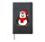 Santa Claus Penguin Hardcover Journal, Black