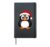 Santa Claus Penguin Hardcover Journal, Black