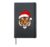 Santa Claus Tiger Hardcover Journal, Black