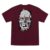 SANTA CRUZ Dot Dudes S/S Heavyweight T-Shirt Maroon Sm Mens