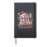 Santa Jingle Bell Rock Trending Christmas Music Lovers Hardcover Journal, Black