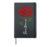 SANTANA Red Flower Art First Name For Men Kids Boys Hardcover Journal, Black