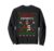 Santas Favorite Bookworm Funny Faux Knit Christmas Pixel Sweatshirt