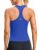 SANTINY Women’s Workout Tank Tops Racerback Gym Shirts (Royal Blue, XS)