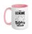 Sarcasm Dna Test Genetic Testing Crispr Microbiology Ceramic Mug, Pink/White, 15oz