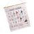 SASKATE Numbered Calendar Pocket Chart, Cotton Linen Wall Hanging (Large