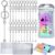 Sasylvia 60 Pcs Beadable Keychain Bars Bulk,Silver